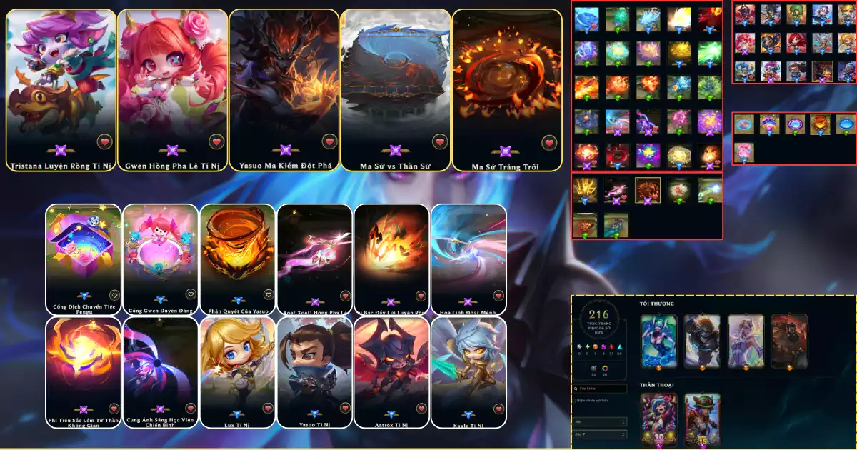 Full ys ma kiếm + gwen + tris